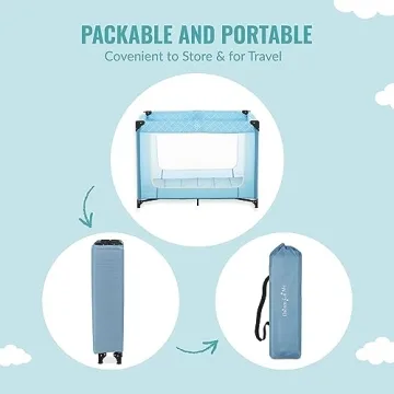 Dream On Me Zoom Portable Playard - Easy Setup & Safe Play