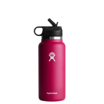 Hydro Flask 32 oz with Wide Mouth Straw Lid for All