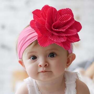 DANMY Nylon Headbands for Baby Girls - Stylish & Comfortable