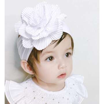 DANMY Nylon Headbands for Baby Girls - Stylish & Comfortable