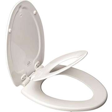 Bemis Nextstep Wood Toilet Seat for Toddlers and Adults