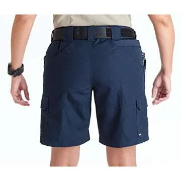 5.11 Tactical Women's Taclite Pro 9-Inch Shorts, Ripstop Fabric, Adjustable Waistband, Style 63071, Dark Navy, 2