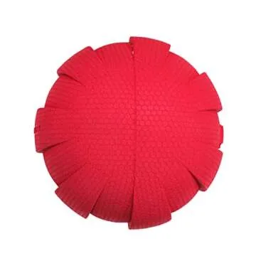 Nerf Dog Rubber Ball Dog Toy with Interactive Squeaker, Lightweight, Durable and Water Resistant, 4 Inch Diameter for Medium/Large Breeds, Single Unit, Red