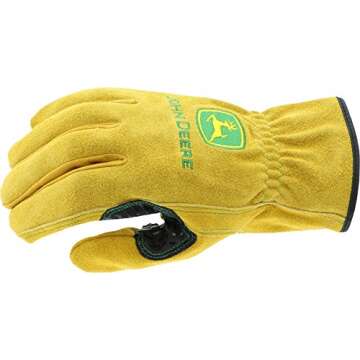 West Chester John Deere Split Cowhide Work Gloves
