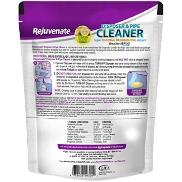 Rejuvenate Disposer Cleaner with Lemon Scent, 6 Pods