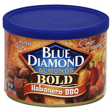 Blue Diamond Bold Habanero BBQ Almonds 6oz Snacking Delight