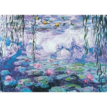 EuroGraphics Waterlilies 1000 Piece Puzzle - Artful Challenge