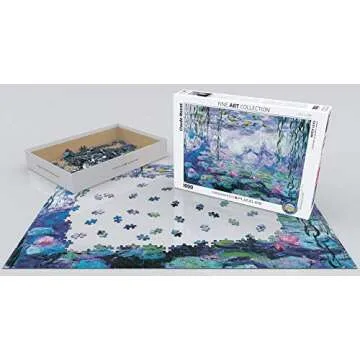 EuroGraphics Waterlilies 1000 Piece Puzzle - Artful Challenge