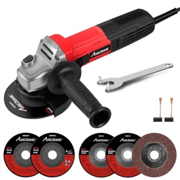 AVID POWER Angle Grinder, 7.5-Amp 4-1/2 inch Electric Grinder Power Tools with Grinding and Cutting ...
