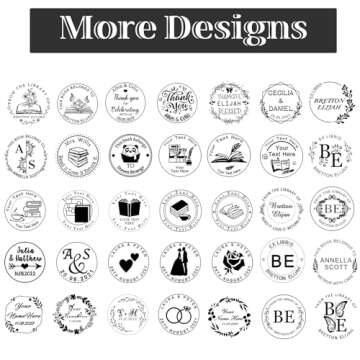 Personalized Wedding Initials Embosser Stamp Custom Wreath Embosser with Name Customized Monogram We...