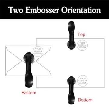 Personalized Wedding Initials Embosser Stamp Custom Monogram