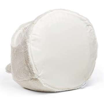 Best Friends by Sheri Meow Hut in Fur Cover Dome Cat and Dog Bed, Ivory, Jumbo
