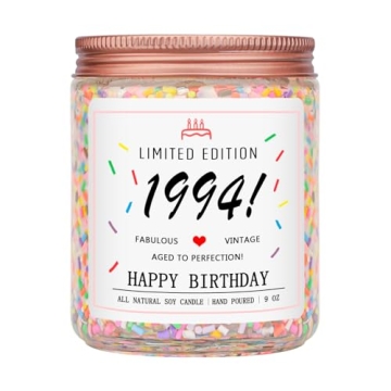 Limited Edition 1994 Handmade Birthday Candles for Her