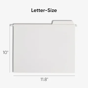 Smead FasTab Hanging File Folder - Durable, White, 20 Pack