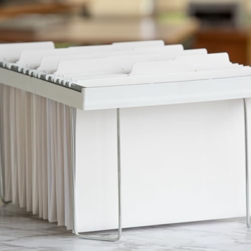 Smead FasTab Hanging File Folder - Durable, White, 20 Pack