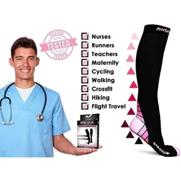 Physix Gear Compression Socks for Circulation & Performance