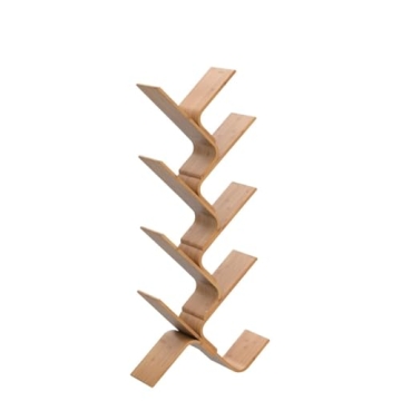 Stylish Bamboo Tree Bookshelf, 8-Tier Organizer for Any Room