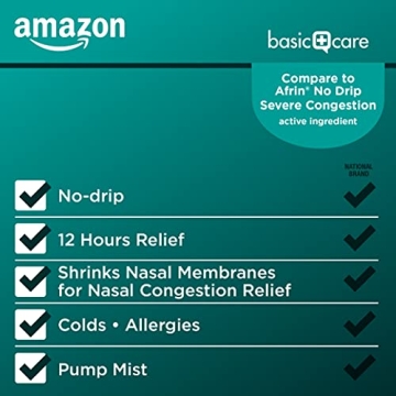 Buy Amazon Basic Care Severe Congestion Nasal Spray 12 Hour Relief