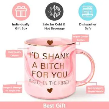 Valentines Day Gifts,12oz Novelty Coffee Mug,Valentines Day Gifts for Her Girlfriend Sisters Mom Best Friend,Funny Birthday Gifts for Women,Sister Gifts from Sister,Mothers Day Gifts for Mom Besties