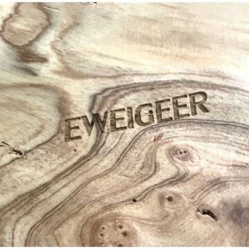 EWEIGEER Wooden Fruit Salad Serving Bowl Hand-Carved Root Bowls Creative Living Room Real Wood Candy Bowl 8"-10"