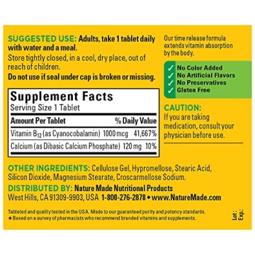 Nature Made Vitamin B12 1000 mcg for Energy Support
