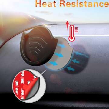 Pop-Tech Car Grips Mount: Portable Phone Holder for All Users