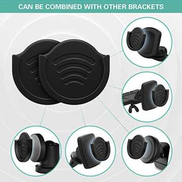 Pop-Tech Car Grips Mount - Universal Phone Holder 2 Pack