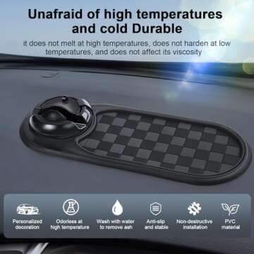Multifunction Car Anti-Slip Mat: Organize Your Dashboard Effortlessly