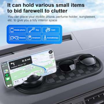 Multifunction Anti-Slip Car Mat for Phones Keys Gadgets