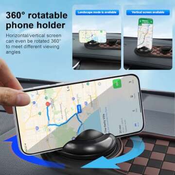 Multifunction Anti-Slip Car Mat for Phones Keys Gadgets