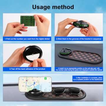 Multifunction Anti-Slip Car Mat for Phones Keys Gadgets