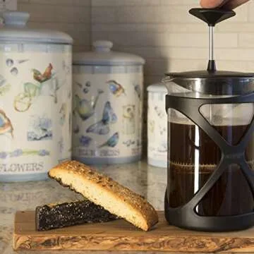Primula 6CUP Tempo Rich, Non-Bitter Coffee-French Press Design-Easy to Use-Makes 6 Cups-Black