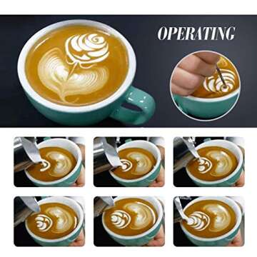 GWHOLE 20oz/580ml Milk Frothing Pitcher Steaming Pitchers (580ml)