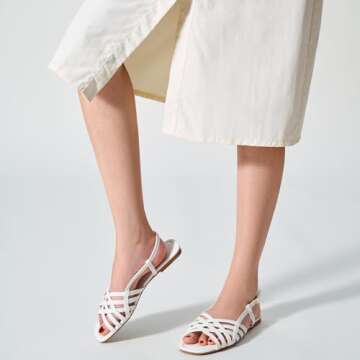 Trary Women's Flat Sandals Gladiator Sandals for Women Comfortable Ankle Strap Sandals Casual Fisherman Strappy Sandals for Women Dressy Summer Beach Shoes