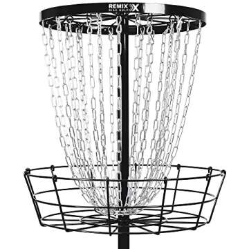 Remix Deluxe Practice Basket for Disc Golf - Black