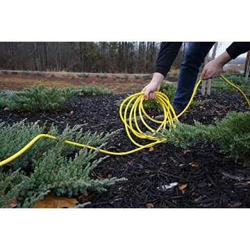 Southwire Outdoor Extension Cord, 50 Ft, 12 gauge 3 prong, Heavy Duty, SJTW Cord, Yellow, 2588