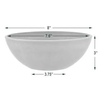 PSW M20TP Garden Bowl, Planter Bowl, Centerpiece Bowl, Fairy Garden Planter 8 Inch, 1 Count (Pack of 1)