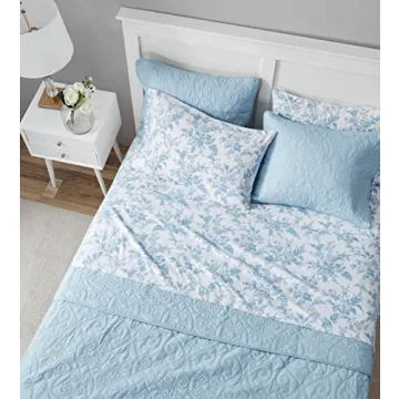Laura Ashley Cotton Flannel Twin Sheet Set for Cozy Nights