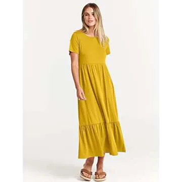 Stylish ANRABESS Summer Maxi Dress for Women 2025 Trendy