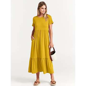 Stylish ANRABESS Summer Maxi Dress for Women 2025 Trendy