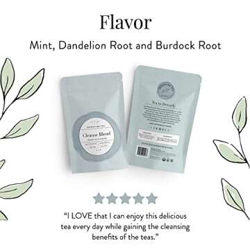 Organic Detox Tea for Women with Mint and Dandelion