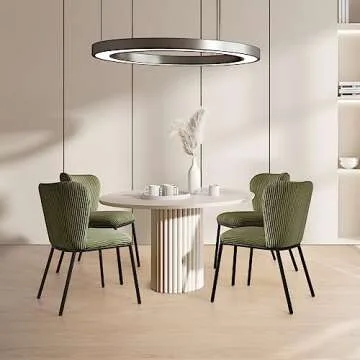 Stylish SIMTONAL Green Dining Room Chairs Set of 2