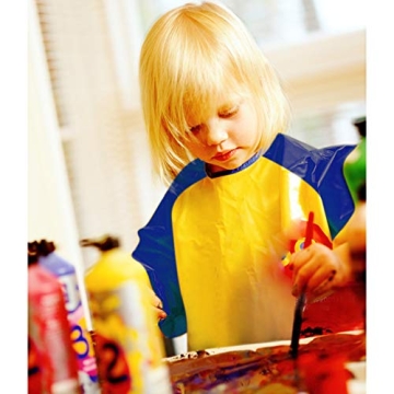 Kids Art Smocks 2 Pack with Long Sleeves and Pockets