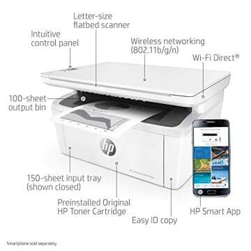 HP LaserJet Pro M29w Compact All-in-One Laser Printer