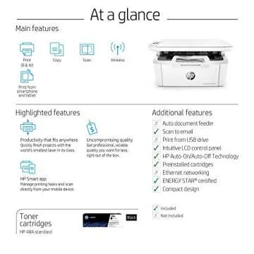 HP LaserJet Pro M29w Compact All-in-One Laser Printer