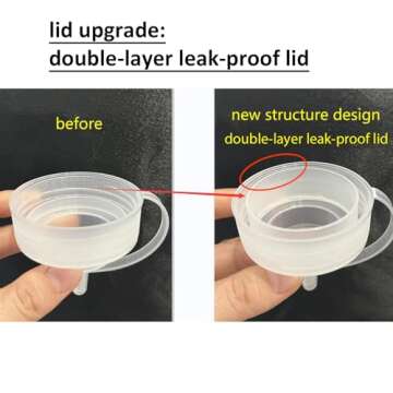 Belinlen 8 Pack 12 oz Squeeze Bottles - Ultimate Condiment Solution with Bonus Accessories