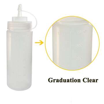 Belinlen 8 Pack 12 oz Squeeze Bottles with Bonus Accessories