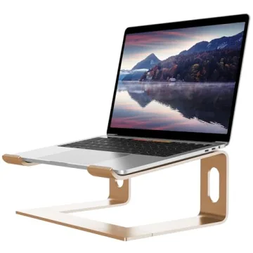 ALASHI Laptop Stand for Desk - Ergonomic Metal Elevation Support for 10-15.6" Laptops