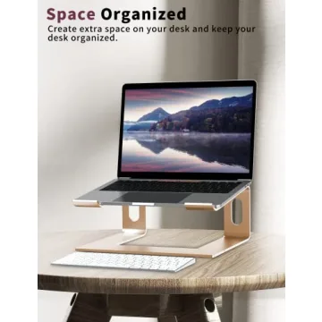 ALASHI Ergonomic Laptop Stand for Desk - Stylish & Portable