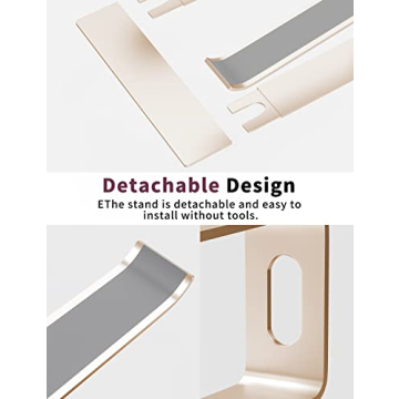 ALASHI Ergonomic Laptop Stand for Desk - Stylish & Portable